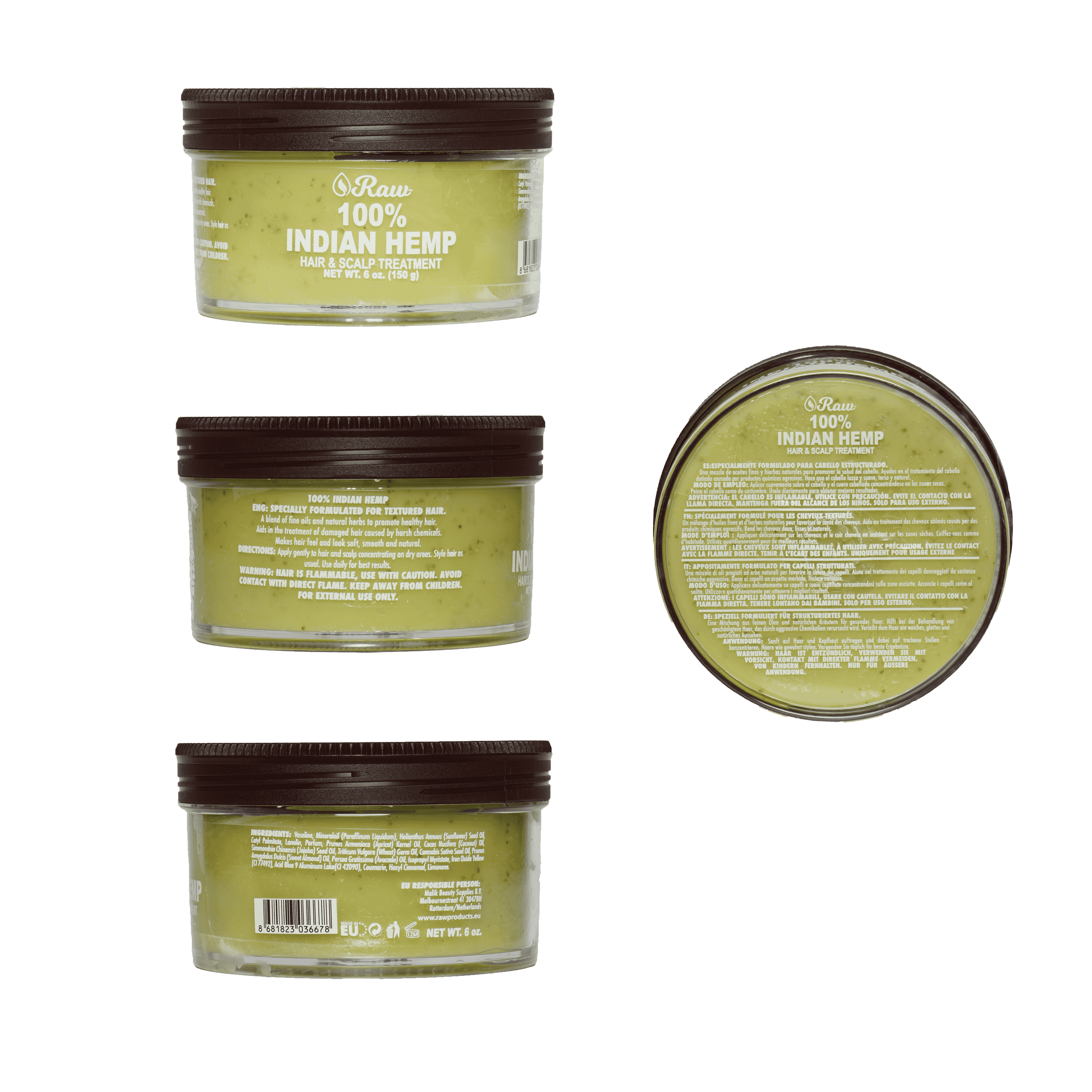 Raw 100% Indian Hemp Hair & Sclap Treatment 6 oz - Buy online
