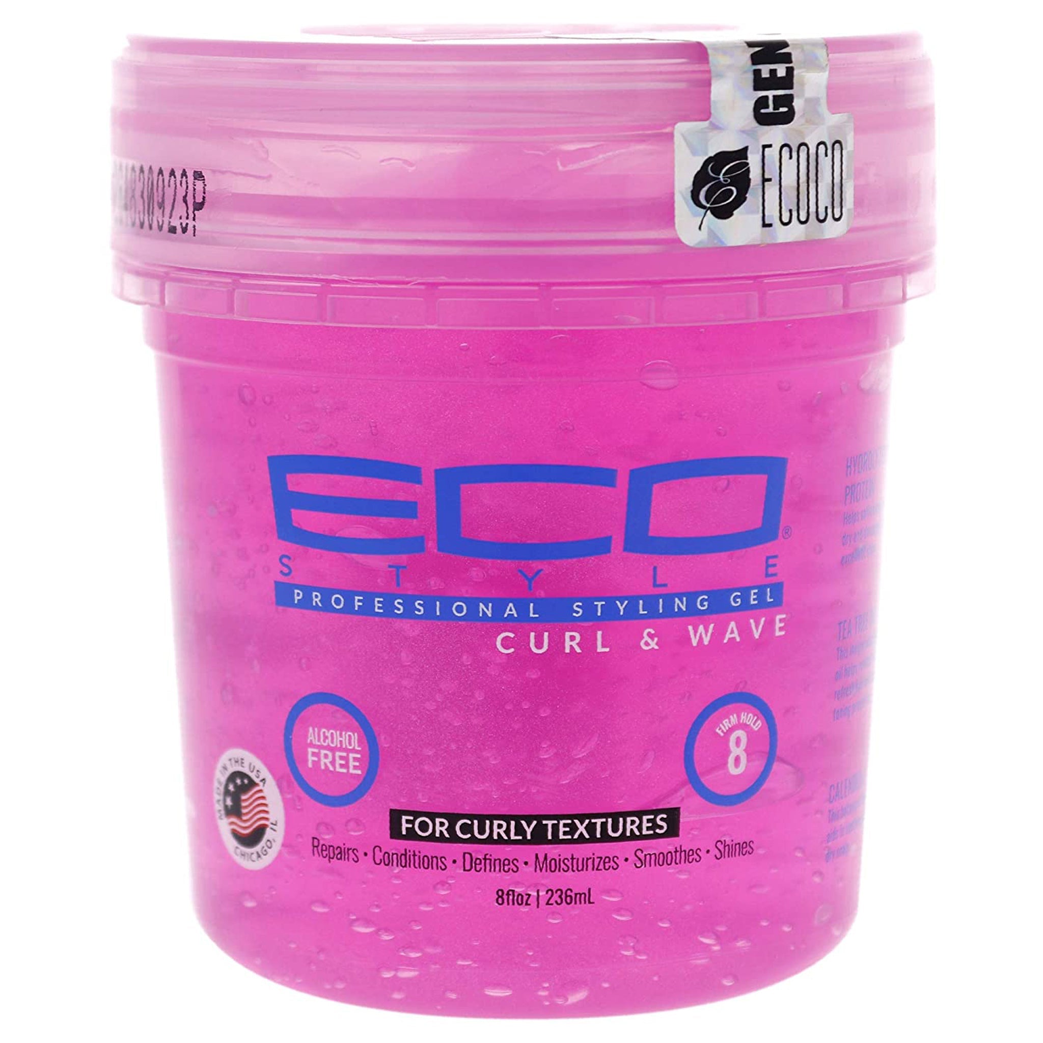 Eco Curl & Wave Gel Pink 8 oz - Buy online