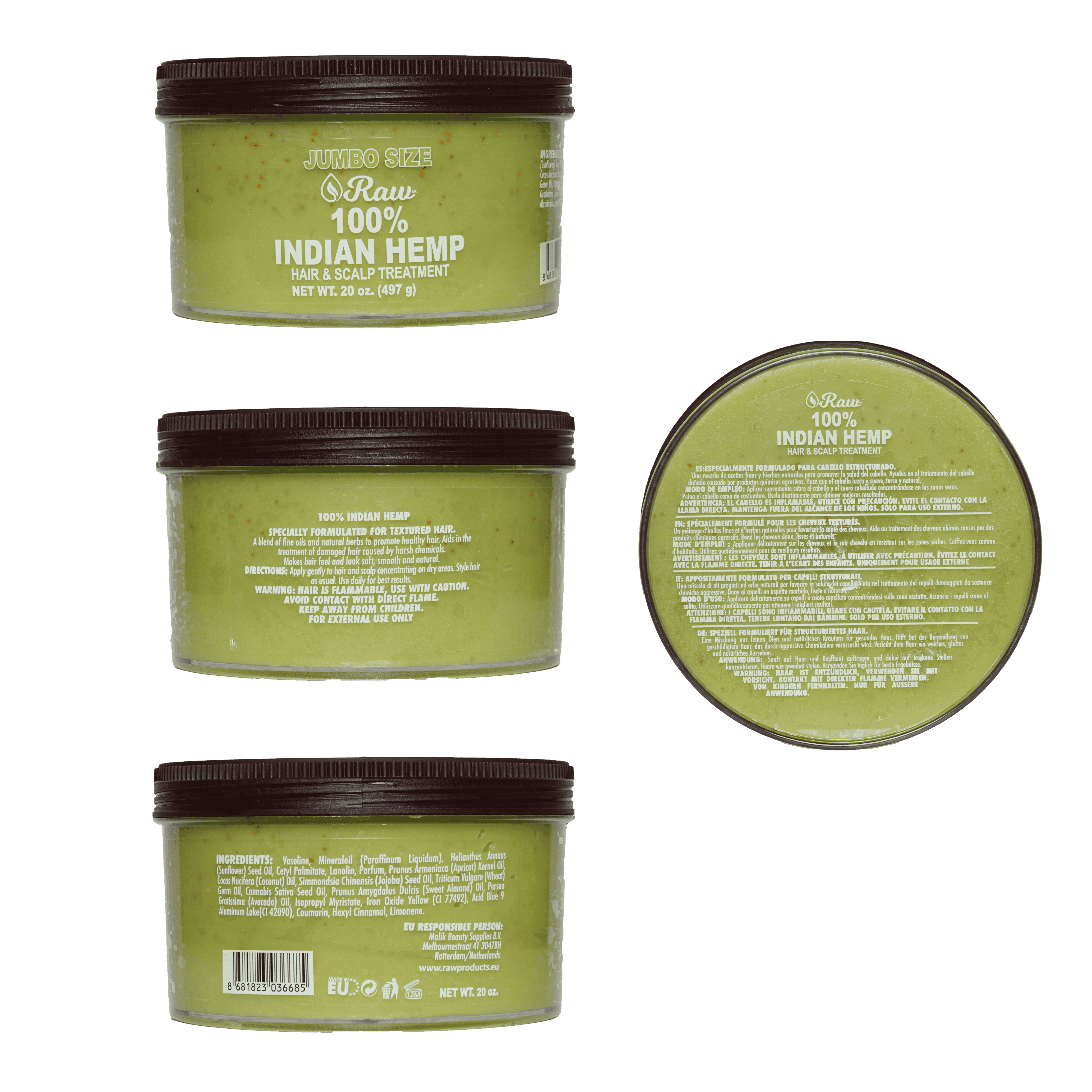Raw 100% Indian Hemp Hair & Sclap Treatment 20 oz - Buy online